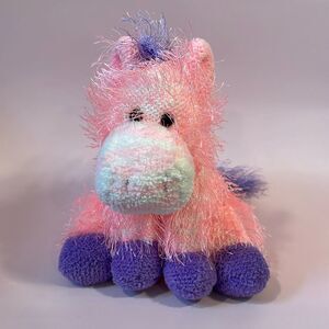 2003 Ty Punkies Collection Swoosh the Pink, White & Purple Horse Excellent Used…